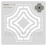 Isomars Quilting Template Acrylic Stencil - Isomars