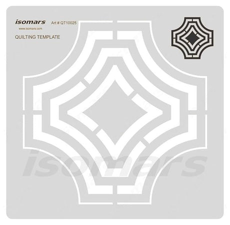 Isomars Quilting Template Acrylic Stencil - Isomars