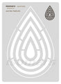 Isomars Quilting Template Acrylic Stencil - Isomars
