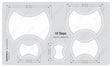 Isomars Quilting Template for Patchwork & Sewing 10 Steps - Isomars