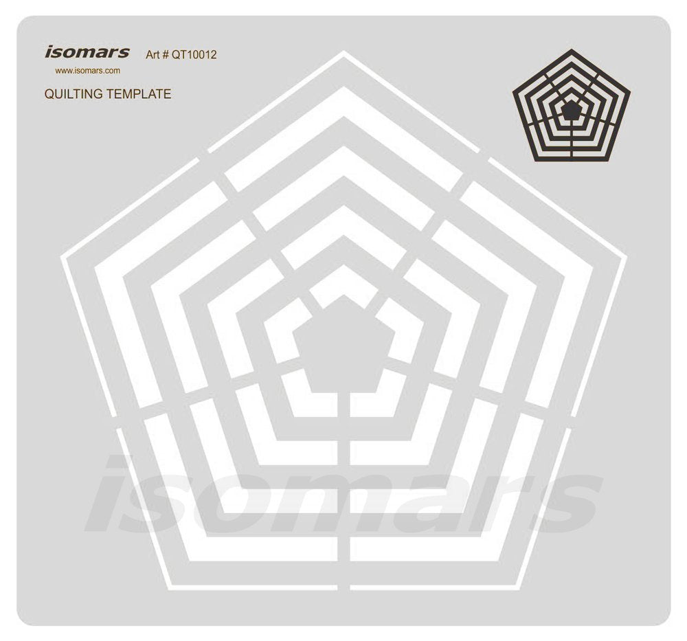 Isomars Quilting Template Transparent Acrylic Ruler - Isomars