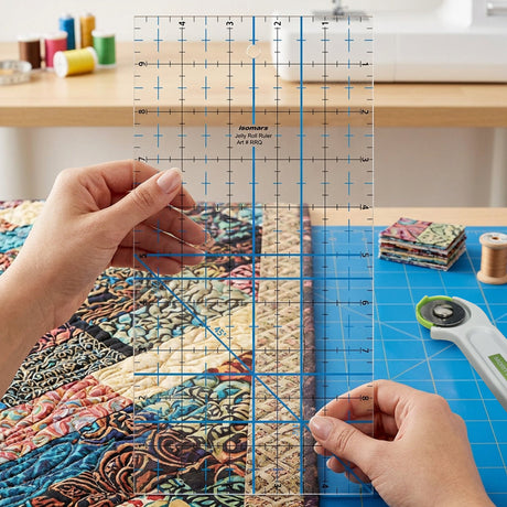 Isomars Roll Ruler Quilting 5" x 10" for Fabric Cutting - Isomars