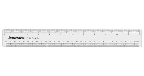 Isomars Rolling Ruler with 12 Inch Scale | Multifunction Drawing, Drafting, Geometry & Technical Design Ruler with Compass, Protractor, Circle & Angle Templates - Isomars