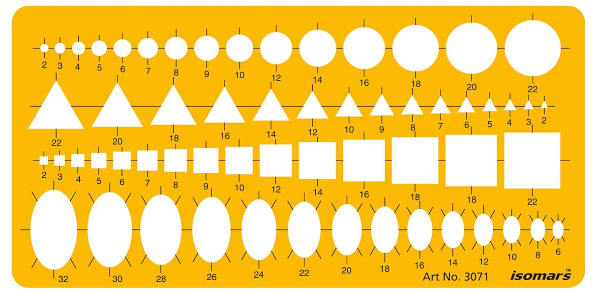 Isomars Rolling Ruler with Circle & Combination Drawing Drafting Template | Multifunction Geometry Drafting Scale Set for Technical Design, Architecture & Engineering - Isomars