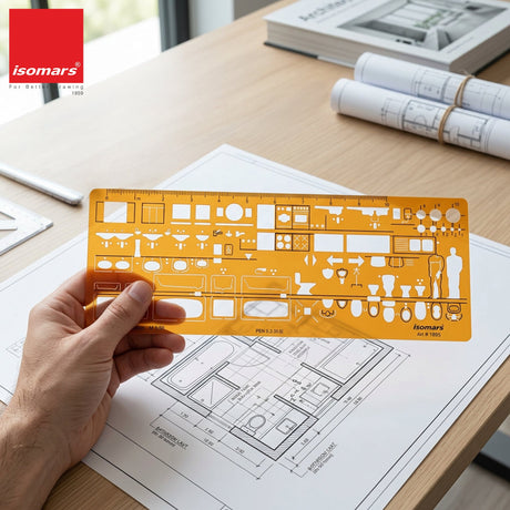 Isomars Sanitary Installation Template 1:50 Scale – Art 1895 - Isomars
