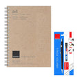 Isomars Sketch Pad Artist - A4 with 40 Sheets & Mechanical Pencil 0.5mm - with Leads and Eraser - Isomars