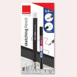 Isomars Sketching Pencil 5.6MM with 2B Thick Lead Refill, Push Button Clutch Pencil for Drawing, Shading, Drafting, Architectural Sketching, Technical Illustration, Artist Graphite Holder - Isomars
