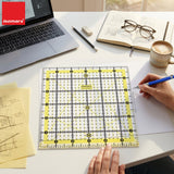 Isomars Square Quilting Ruler 6 x 6 Inch | 3mm Clear Acrylic - Isomars