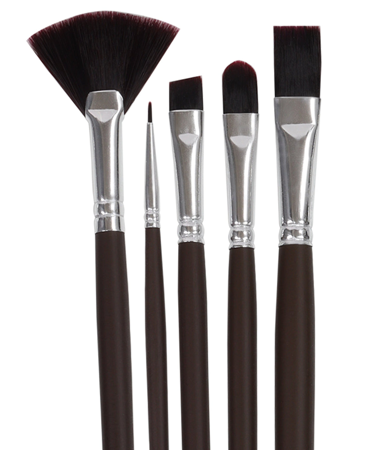 Isomars Studium Extra Long Handle Artist Brush Set of 5 for Acrylic, Watercolor & Oil Painting - Isomars