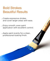 Isomars Studium Imitation Hog Hair Paint Brush Set of 8 - Isomars