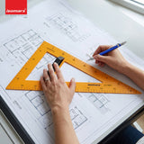 Isomars Teacher's 60°/30° Set Square with Handle for Blackboard - Isomars