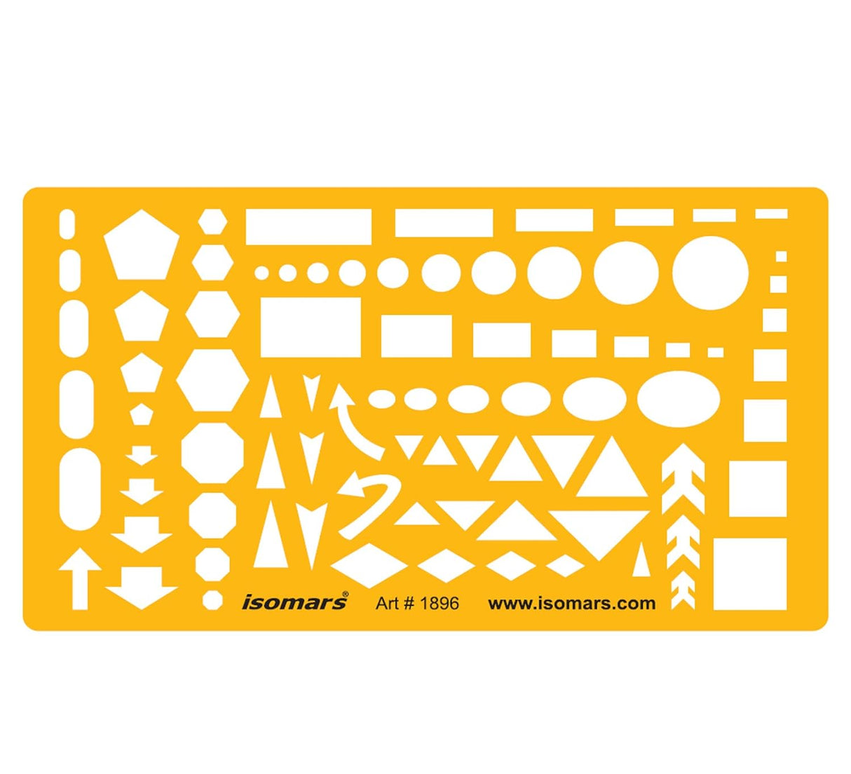 Isomars Technical Drawing Drafting Templates Set of 4 - with French Curves - Isomars