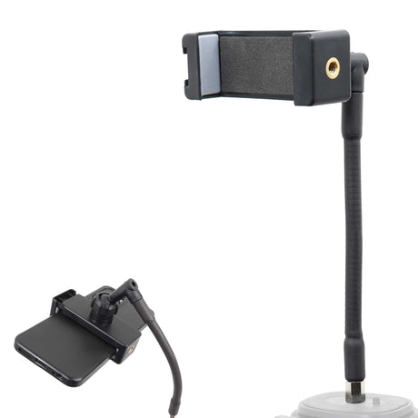 Isomars Tripod Mobile Holder Adjustable- for Smartphones & iPhones (Black) with 360° Rotational Working Angles & Flexible Extender with Spring Mechanisam Adjustable Angles - Isomars