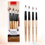 Isomars Watercolour Drawing Ink Set of 12 (35ml Each) with Mop Brush Set of 4 | Vibrant Liquid Watercolor Inks for Calligraphy, Illustration, Airbrush, Painting & Mixed Media Art - Isomars