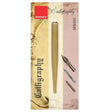 Isomars Wooden Calligraphy Pen Holder with English nib, mapping nib & flex nib for calligraphy, lettering, sketching and artistic writing - Isomars