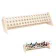 Isomars Wooden Marker, Crayon & Pen Stand – 51-Hole Organizer Rack (46 x 8 cm) – Ideal for Artists, Students & Hobbyists - Isomars