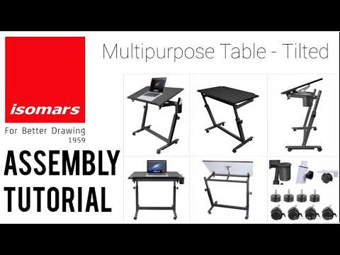 Isomars Adjustable Black (Alloy Steel) Laptop & Study Table | 30×17 Inch