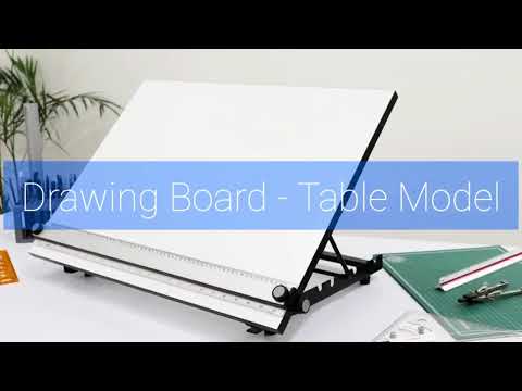 Isomars Drawing & Drafting Board Table Model with Parallel Motion Ruler | Professional Drafting & Technical Drawing Board