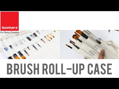 Brush Roll Up Case (Natural)