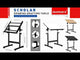 Isomars Drawing & Drafting Table - Scholar | with A1 25.5x35 Inch Size Black Laminated Board | Adjustable Height & Angle