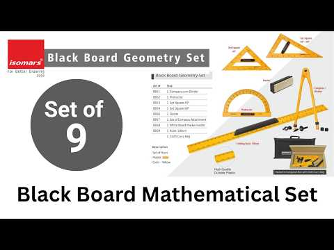 Isomars Blackboard/Whiteboard Teacher's Protractor - 180 Degrees - Large Size