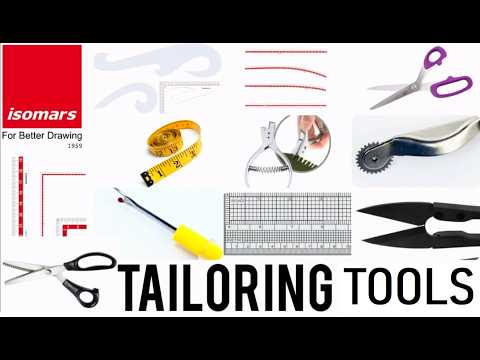 Isomars Fashion Designing Kit – Set of 15 Tailoring, Pattern Making & Sewing Tools with Carry Bag