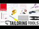 Isomars Fashion Designing Kit – Set of 15 Tailoring, Pattern Making & Sewing Tools with Carry Bag