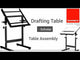 Isomars Drawing & Drafting Table - Scholar | with A1 25.5x35 Inch Size Black Laminated Board | Adjustable Height & Angle