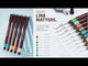 Isomars Technoart Fineliner Technical Drawing Pen 1.2mm with Black Waterproof Drawing Ink Set for Sketching, Drafting & Illustration