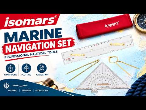 Nautical Set Square 10 Inch with Protractor | Acrylic Drafting Triangle Tool for Marine Navigation, Architecture & Engineering Drawing