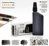 Technical Drawing Pen Ink 25ml | Waterproof High Opacity Ink for Rapidograph Pens, Drafting, Illustration & Calligraphy (Multi Colors) - Isomars