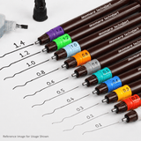 Technoart Technical Drawing Pen and Ink Combo set - Isomars