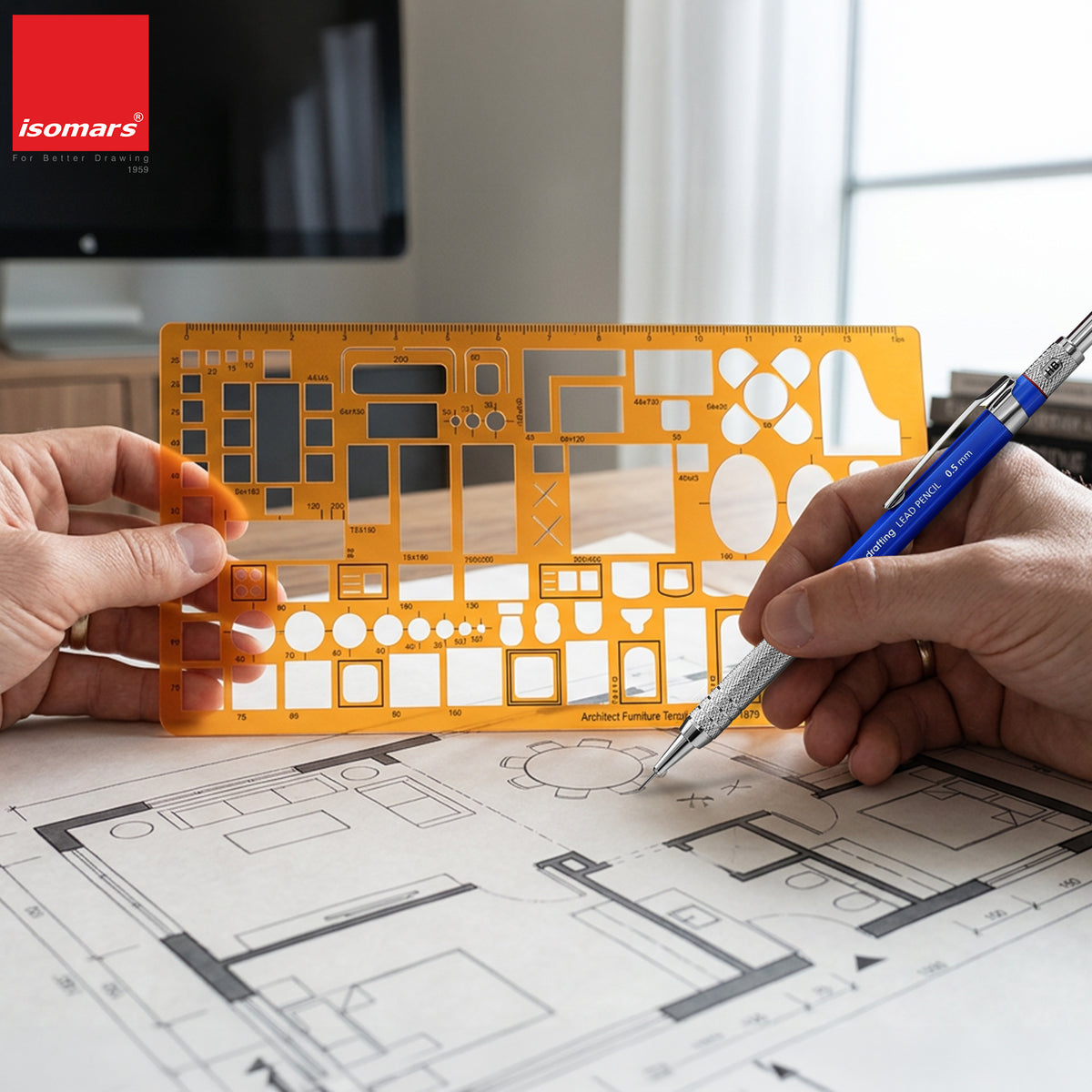 Isomars 1:50 Scale Architect Furniture Template – Art 1879