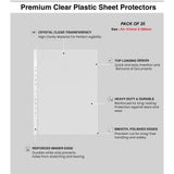 Transparent Document Sleeves Set of 25 - A3 Size - Isomars