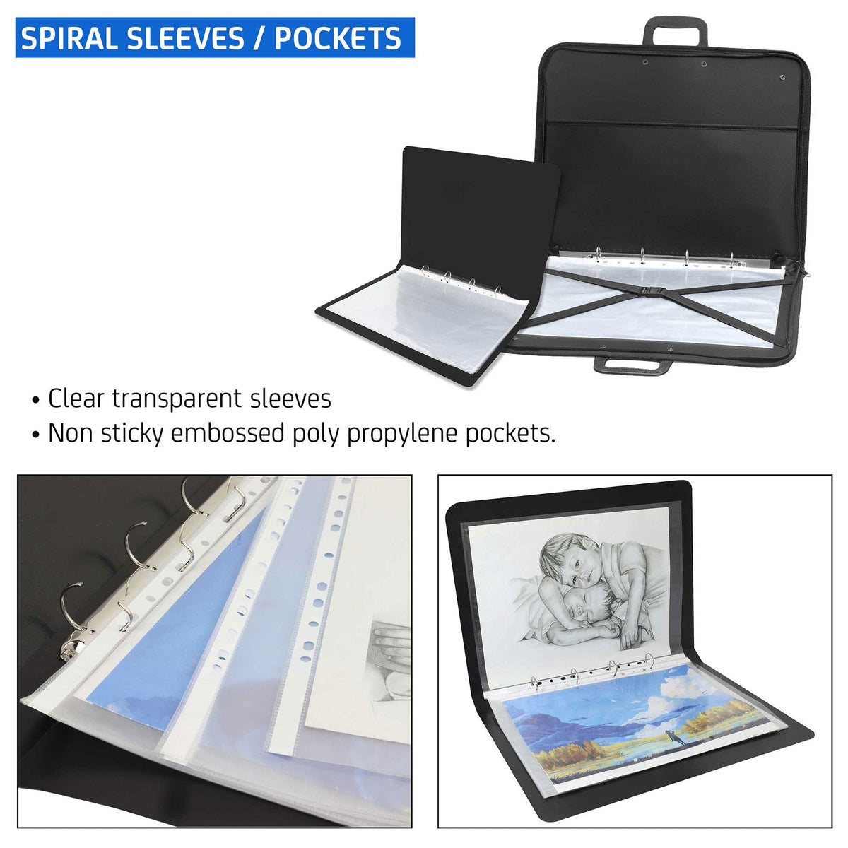 Transparent Document Sleeves Set of 25 - A3 Size - Isomars
