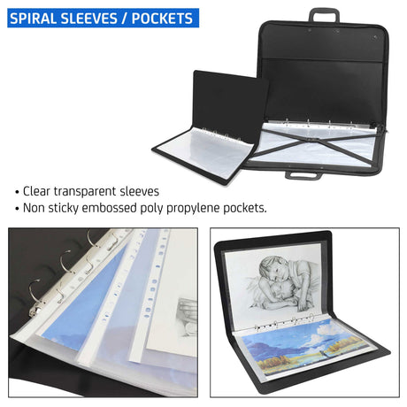 Transparent Document Sleeves Set of 25 - A3 Size - Isomars