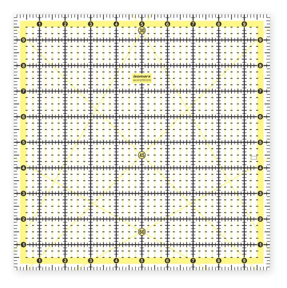 Garment Quilting Ruler (10" x 10")