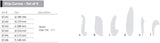 French Ship Curves Stencil - Set of 6