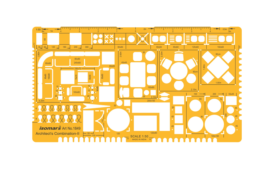 1:50 Scale Architectural Furniture Template