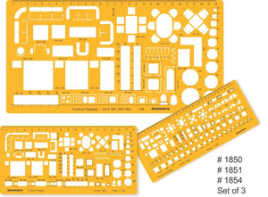 Furniture Stencil (Set of 3)