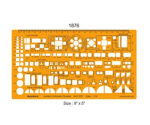 Architect and Furniture Designing Stencil (Set of 3)