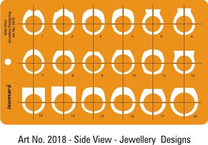 Jewelry Rings Drawing Stencil (Set of 6)