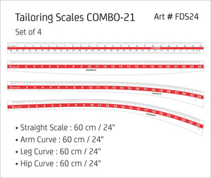 Tailoring Ruler (Set of 5)