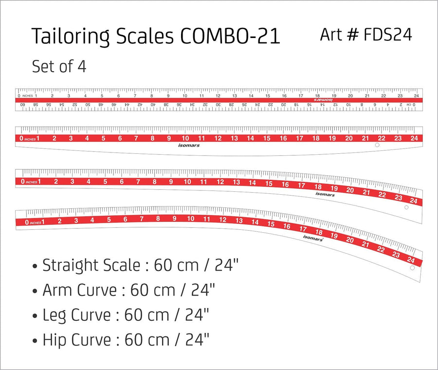 Tailoring Ruler (Set of 5)