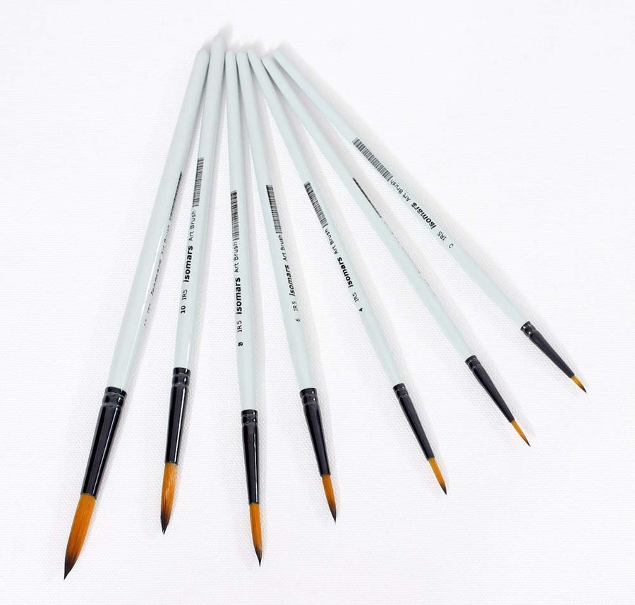 Artists Brush Set- 7 Brushes with Holder