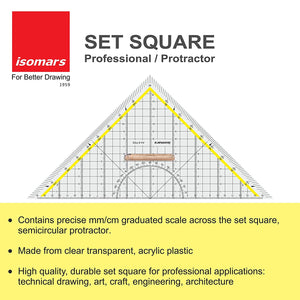 Professional Set Square 30cm /12"