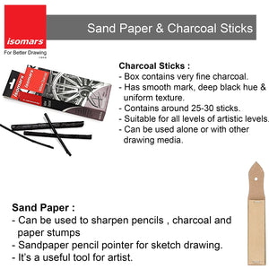 Charcoal Sketching Kit (Set of 9)