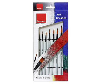 Round Paint Brush (Set of 7) with Painting Knives