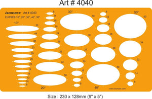 Metric Ellipse Shapes Template