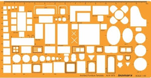 1:50 Scale Architectural Furniture Template